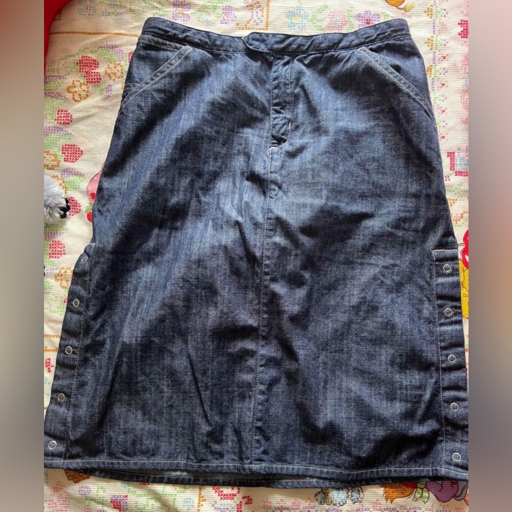 vintage denim breakaway levi skirt
